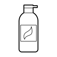 shampoo bottle barber product vector illustration design