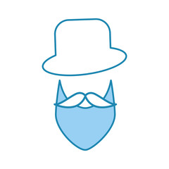 man hipster style model vector illustration design