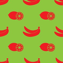 Fruits seamless pattern icon background. Background for textile printing and wrapping paper. Vector illustration.