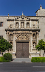Fototapeta na wymiar Entrance to the Convento de Santo Domingo monastery in Valencia