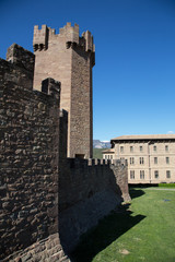 Ancient spanish castle Javier, Navarre, Spain. Cultural and historical spanish heritage,...