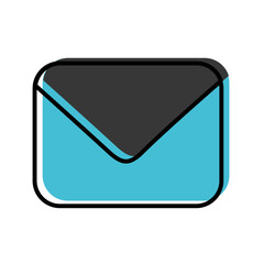 envelope mail isolated icon vector illustration design