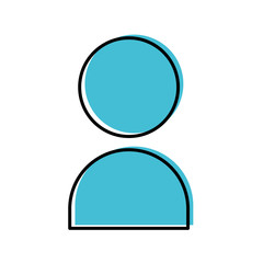 user contact isolated icon vector illustration design
