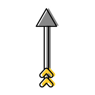 arrow indian isolated icon vector illustration design