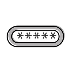password login isolated icon vector illustration design