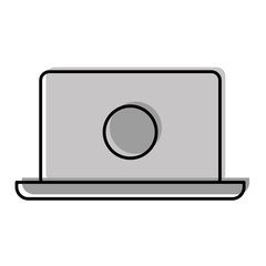 laptop computer portable device vector illustration design