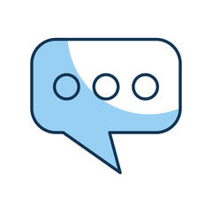 speech bubble message isolated icon vector illustration design