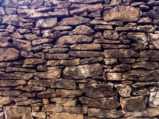Muro de piedras casa rural