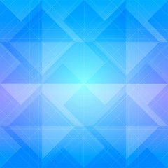 Obraz premium Abstract blue geometric polygonal background with copy space