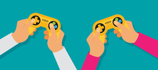 Vector flat video game illustration © mix3r