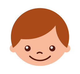 cute boy character icon vector illustration design