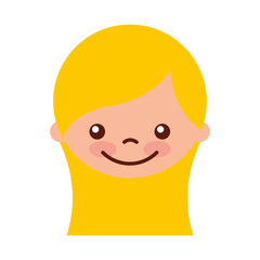 Fototapeta premium cute girl character icon vector illustration design
