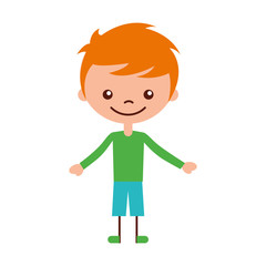 cute boy character icon vector illustration design