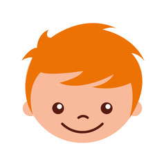 cute boy character icon vector illustration design