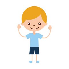 cute boy character icon vector illustration design