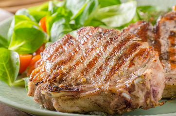 Grilled pork chops