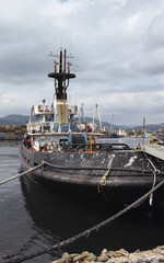 detail of tug boat