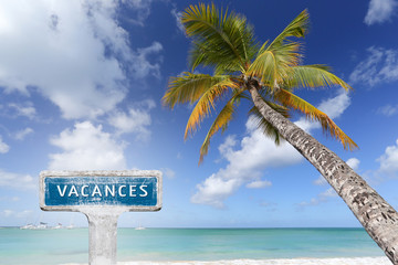 vacances cocotier plage &icirc;le repos partir voyager cara&iuml;bes