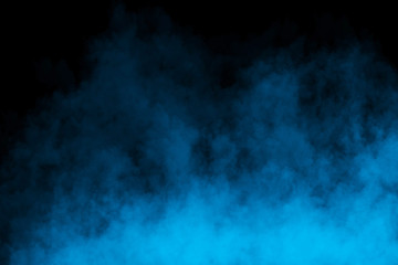Fog or Smoke on black Background