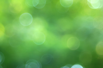 Abstract bokeh green bubble style effect