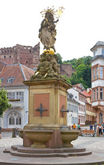 Obraz premium Kornmarkt, Heidelberg