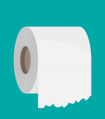Toilet paper flat icon. Modern flat icon vector