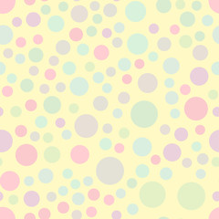 Colored circle seamless pattern shape art geometric graphic background vector illustration