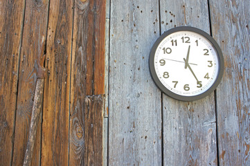 clock wood background