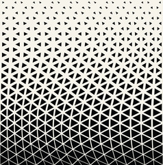 Abstract geometric triangle halftone gradient vector pattern