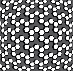 vector geometric hexagon seamless pattern background