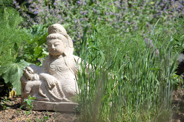 Fototapeta na wymiar Buddha im Garten
