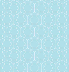 hexagon geometric line grid pattern vector background
