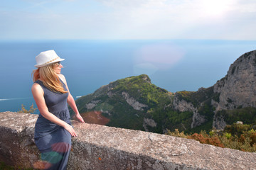 Woman in hat