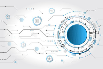 Abstract global technology concept. Digital internet communication. Connection structure. Hi-tech vector illustration eps 10.