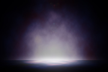 Spotlight on universe studio entertainment background.