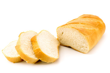 Sliced loaf of bread
