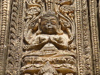 バガン遺跡のレリーフ