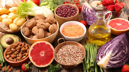 selection of healthy food