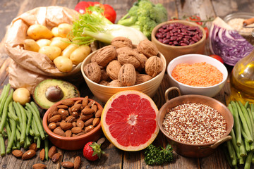 selection of healthy food