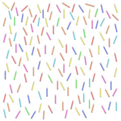 Vector pattern with colorful pencils isolated
