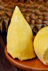 Durian on wood