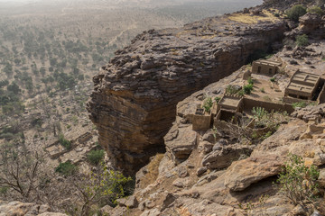 Escarpment around Banani village, Dogon Plateau, Mali