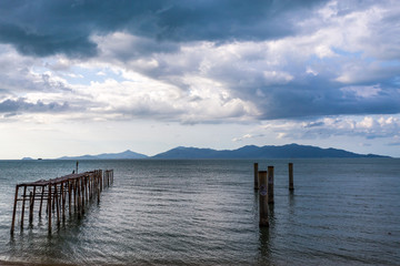 Obraz premium Bootssteg auf Samui