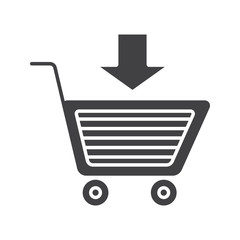 Add to cart glyph icon