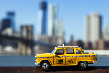 Fototapeta na wymiar Yellow Taxi & New-York