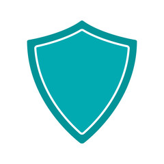 Protection shield glyph color icon