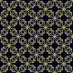 Seamless vintage wallpaper pattern. Ornamental decorative background. Vector template can be used for design of wallpaper, fabric, oilcloth, textile, wrapping paper and other design