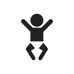 Baby vector icon. Child flat illustration.