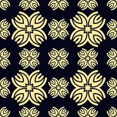 Seamless vintage wallpaper pattern. Ornamental decorative background. Vector template can be used for design of wallpaper, fabric, oilcloth, textile, wrapping paper and other design