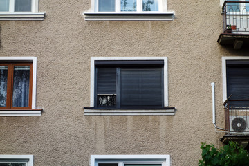 Old window on flat